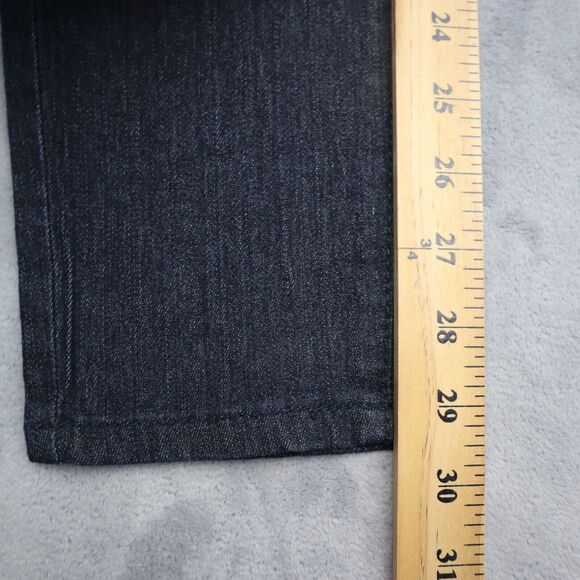 Mind Code Pants Womens 1 Black High Waist Flat Front Straight Leg Jegging - Picture 5 of 16